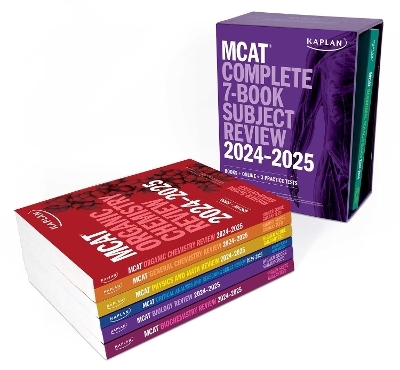 MCAT Complete 7-Book Subject Review 2024-2025, Set Includes Books, Online Prep, 3 Practice Tests -  Kaplan Test Prep