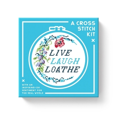 Live Laugh Loathe Cross Stitch Kit -  Brass Monkey,  Galison