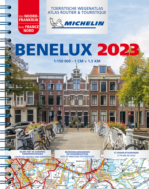 2023 Benelux & North of France - Tourist & Motoring Atlas -  Michelin