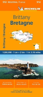 Brittany - Michelin Regional Map 512