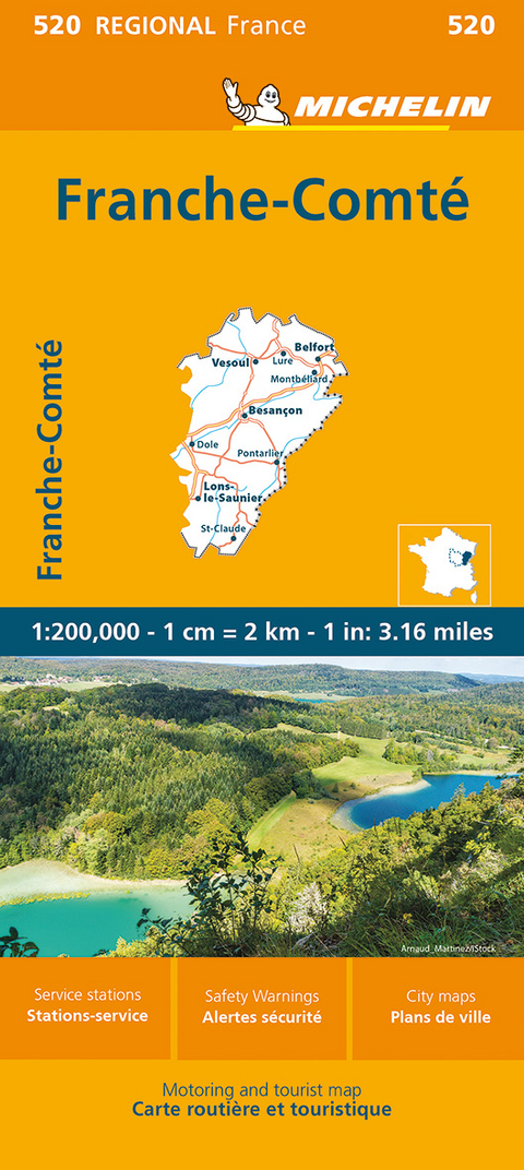 Franche-Comte - Michelin Regional Map 520 -  Michelin