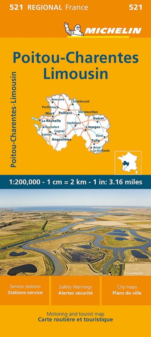 Poitou-Charentes - Michelin Regional Map 521 -  Michelin