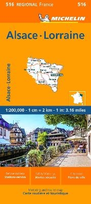 Alsace Lorraine - Michelin Regional Map 516
