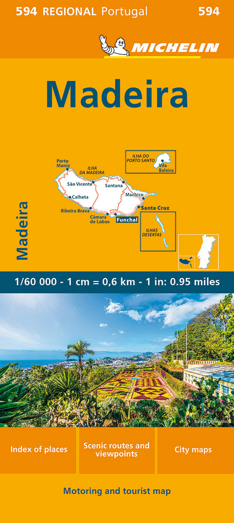 Madeira - Michelin Regional Map 594 -  Michelin