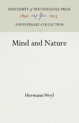 Mind and Nature - Hermann Weyl