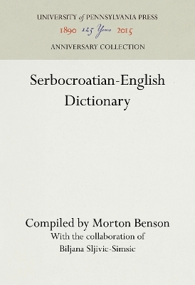 Serbocroatian-English Dictionary