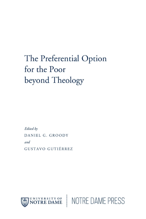 Preferential Option for the Poor beyond Theology - 