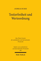 Testierfreiheit und Werteordnung - Andreas Humm