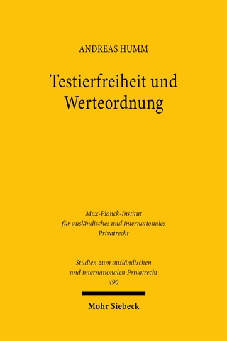 Testierfreiheit und Werteordnung