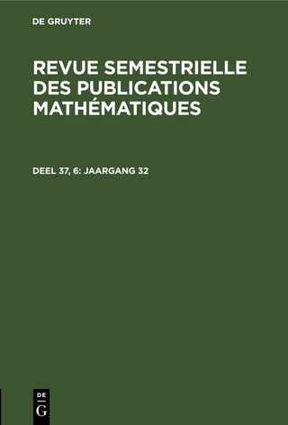 Revue semestrielle des publications mathématiques / Jaargang 32