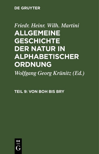 Friedr. Heinr. Wilh. Martini: Allgemeine Geschichte der Natur in alphabetischer Ordnung / Von Boh bis Bry