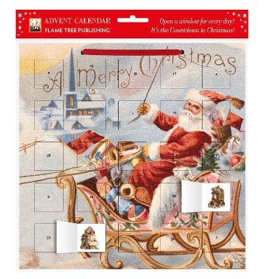 Santa's Sleigh advent calendar (with stickers) - 
