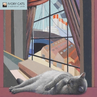 Ivory Cats - mini wall calendar 2018 (Art Calendar)