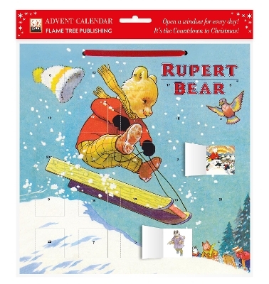 Classic Rupert Sled Ride advent calendar (with stickers) - 