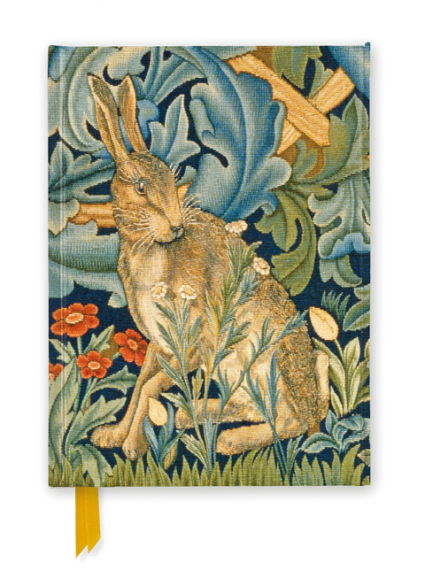 V&A: William Morris: Hare from The Forest Tapestry (Foiled Journal) - 