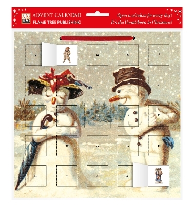 Mr & Mrs Snowman advent calendar (with stickers) - 