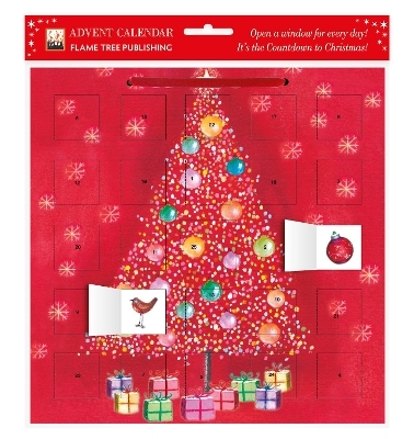Bauble Tree advent calendar (with stickers) - 