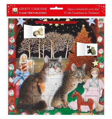Ivory Cats - An American Christmas advent calendar (with stickers) - 