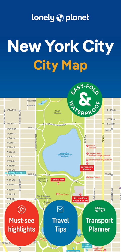 Lonely Planet New York City Map -  Lonely Planet