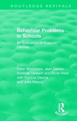 Behaviour Problems in Schools - Peter Mortimore, Jean Davies, Andreas Varlaam, Anne West