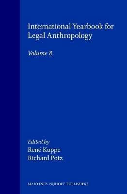 International Yearbook for Legal Anthropology, Volume 8 - 