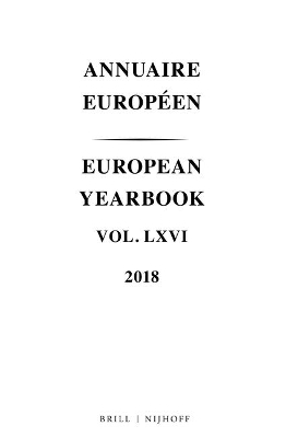 European Yearbook / Annuaire Europ&eacute;en, Volume 66 (2018) - 