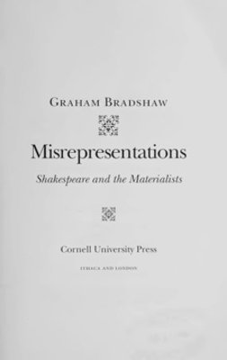Misrepresentations - Graham Bradshaw