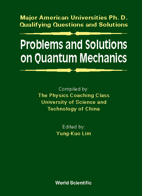 PROB & SOLN ON QUANTUM MECHANICS - 