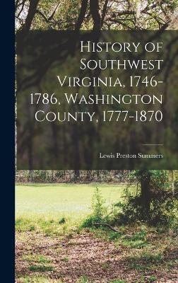 History of Southwest Virginia, 1746-1786, Washington County, 1777-1870