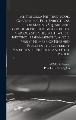 The Priscilla Netting Book, Containing Full Directions for Making Square and Circular Netting, and for the Various Stitches With Which Netting is Ornamented, Also a Great Number of Finished Pieces in the Different Varieties of Netting and Filet Brod&eacute; - Priscilla Publishing Co, Robinson Belle Ed