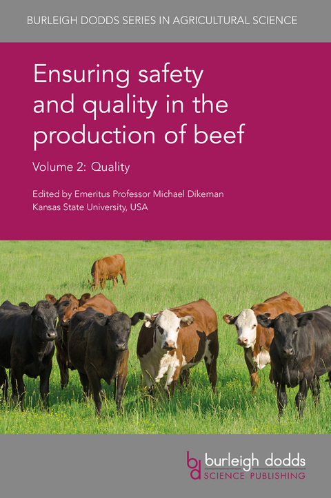 Ensuring safety and quality in the production of beef Volume 2 - 