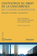 Contentieux du droit de la concurrence de l'Union europ&eacute;enne - 