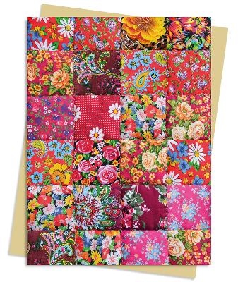 Floral Patchwork Quilt Greeting Card Pack - 