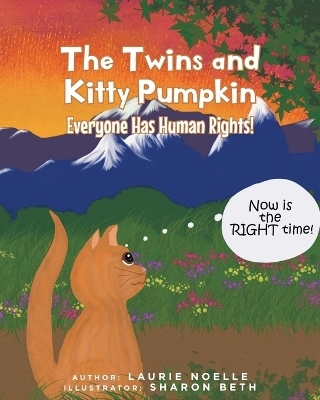 The Twins and Kitty Pumpkin - Laurie Noelle