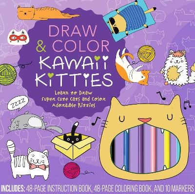 Draw & Color Kawaii Kitties Kit -  Editors of Rock Point