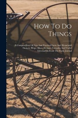 How To Do Things -  Anonymous