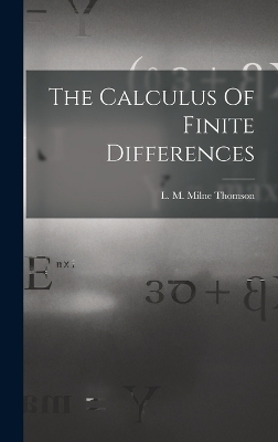 The Calculus Of Finite Differences