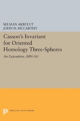 Casson's Invariant for Oriented Homology Three-Spheres - Selman Akbulut, John D. McCarthy