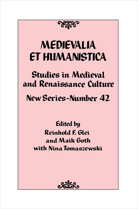Medievalia et Humanistica, No. 42 - 