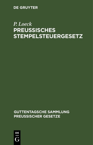 Preußisches Stempelsteuergesetz