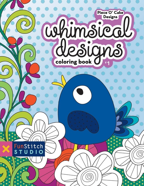 Whimsical Designs Coloring Book -  FunStitch Studio