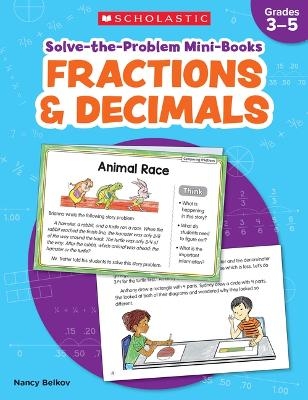 Solve-The-Problem Mini Books: Fractions & Decimals
