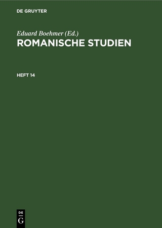 Romanische Studien / Romanische Studien. Heft 14