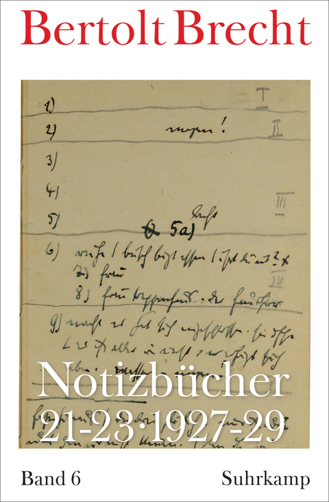 Notizb&uuml;cher 21-23 - Bertolt Brecht