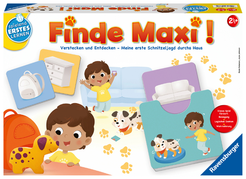 Ravensburger 24737 - Finde Maxi! - Lernspiel f&uuml;r Kinder ab 2,5 Jahren, Spielend Erstes Lernen f&uuml;r 1-2 Spieler - Rosie Roberson, Joyce Johnson