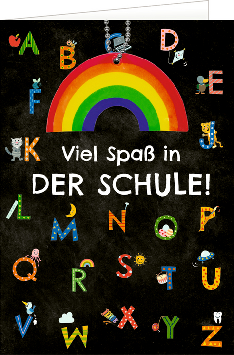 Gru&szlig;karte - Viel Spa&szlig; in der Schule!