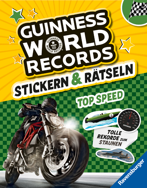 Guinness World Records Stickern und R&auml;tseln: Top Speed - Eddi Adler, Martine Richter