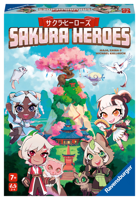 Ravensburger 20957 Sakura Heroes - W&uuml;rfelspiel mit ganz viel Action f&uuml;r 2-4 Spieler ab 7 Jahren - Michael Kallauch, Maja Kallauch, Emma Kallauch