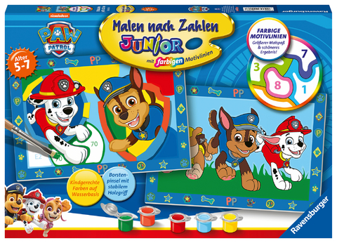 CreArt, Malen nach Zahlen Junior - Paw Patrol