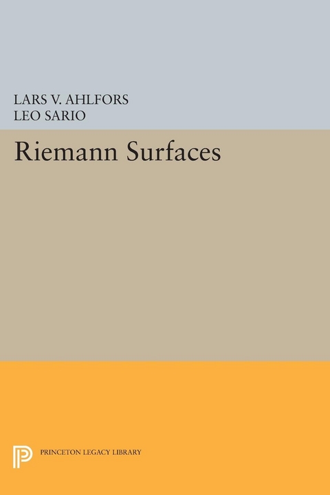 Riemann Surfaces - Lars Valerian Ahlfors, Leo Sario